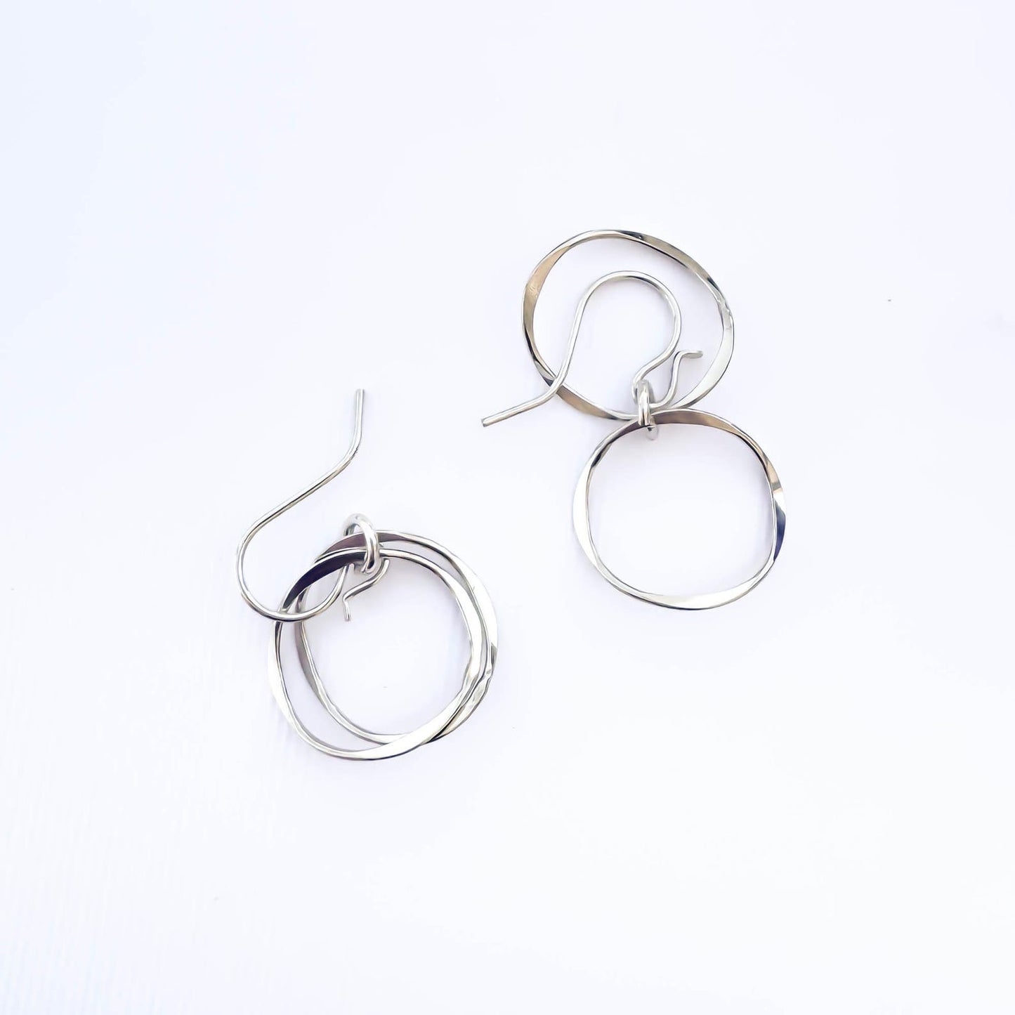Swerve Nested Earrings, Sterling Silver