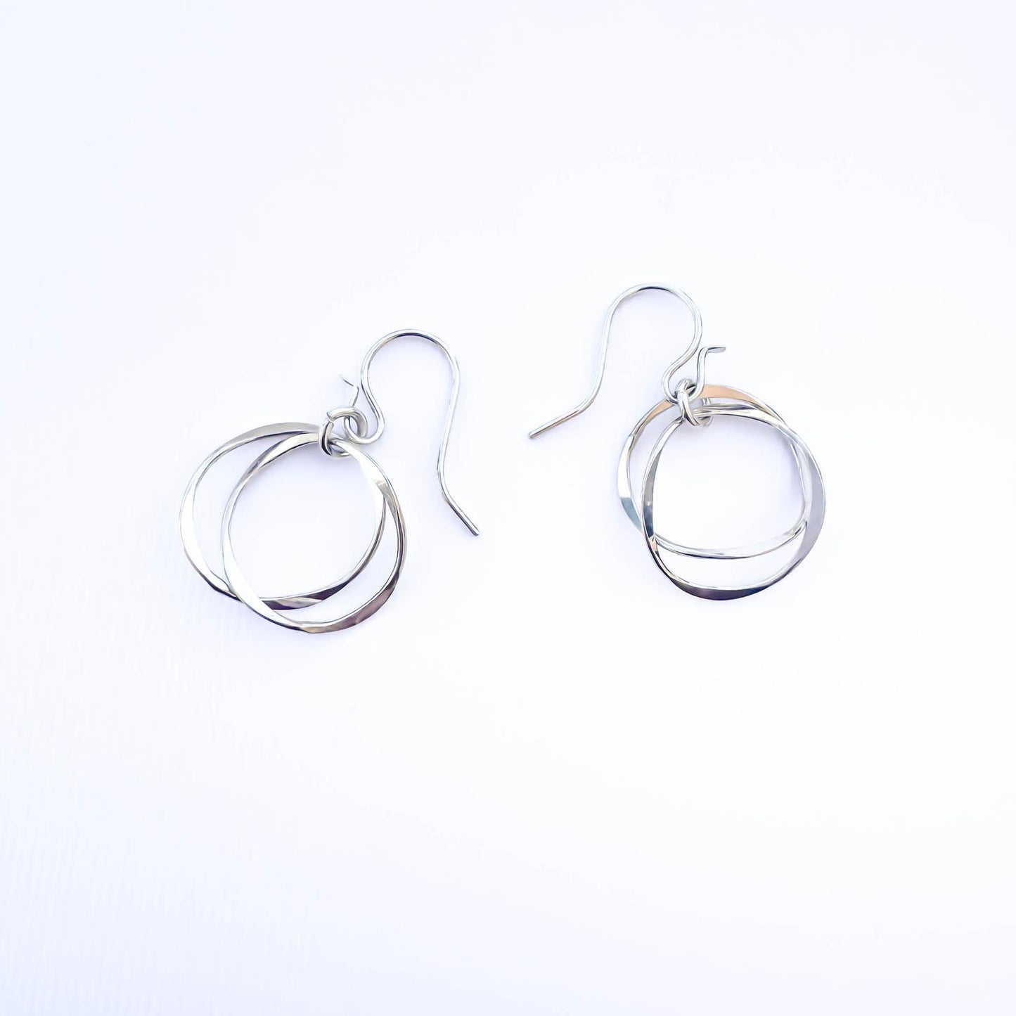 Swerve Nested Earrings, Sterling Silver