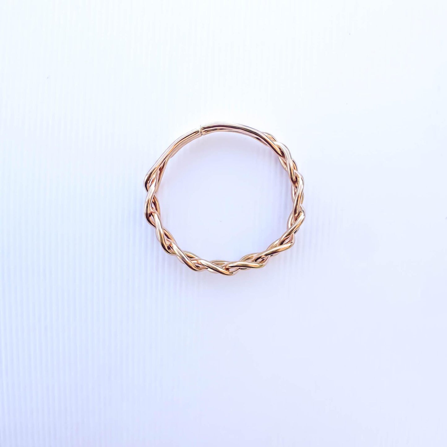 Braid Ring, 14K Rose Gold Filled