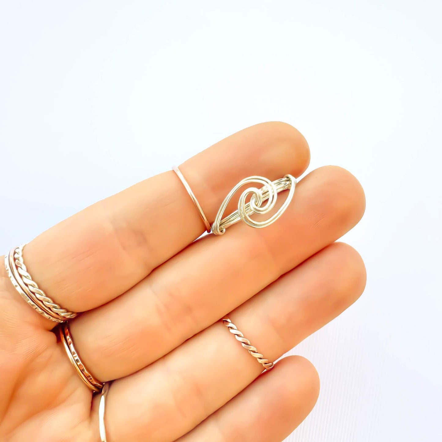 SIZE 5.5 Swirl Ring, Sterling Silver