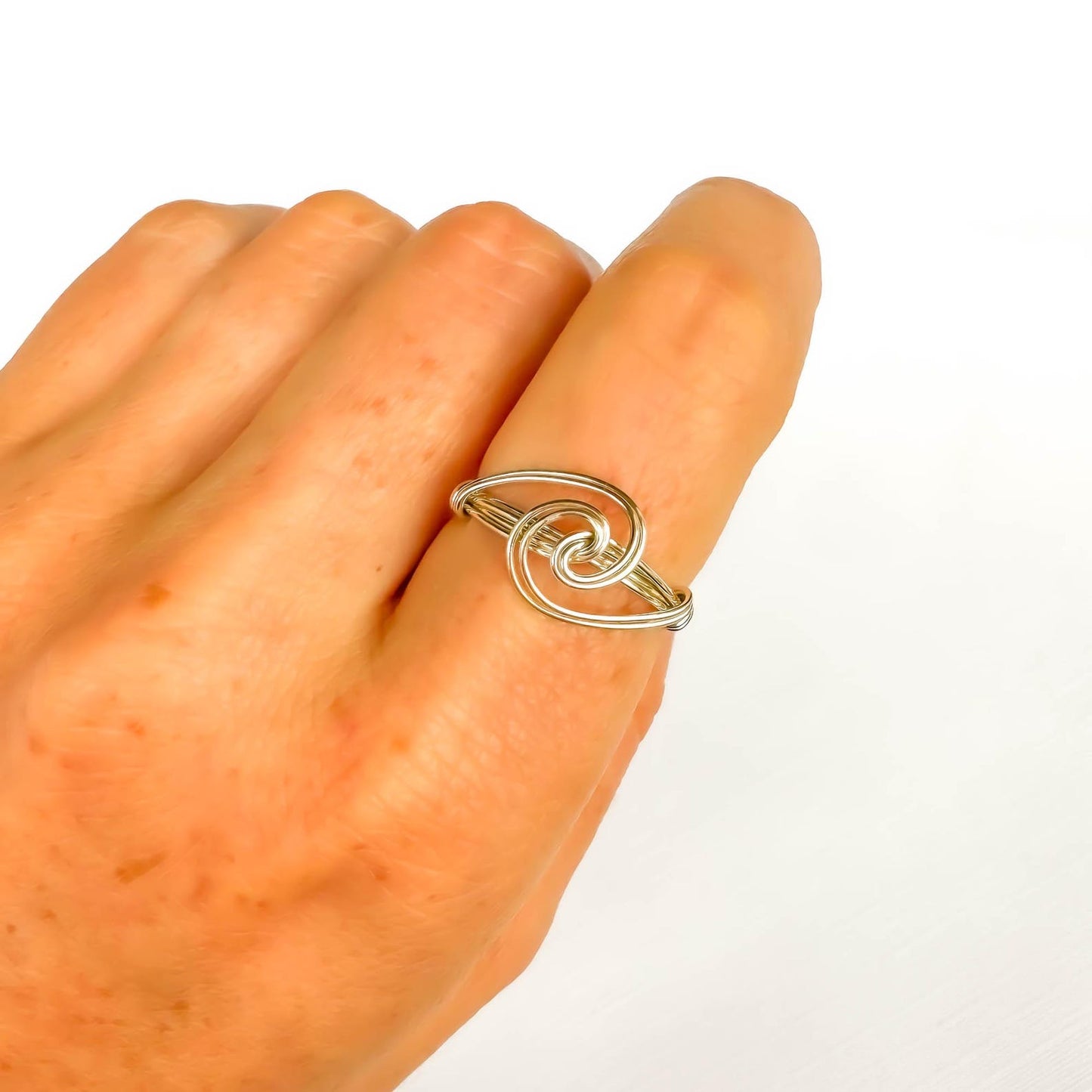 SIZE 5.5 Swirl Ring, Sterling Silver