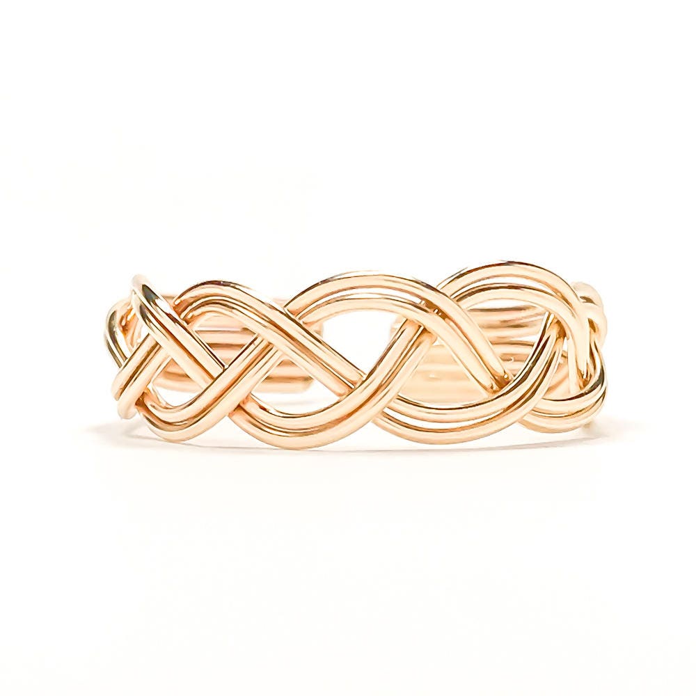 Braided Toe Ring, 14K Gold Filled