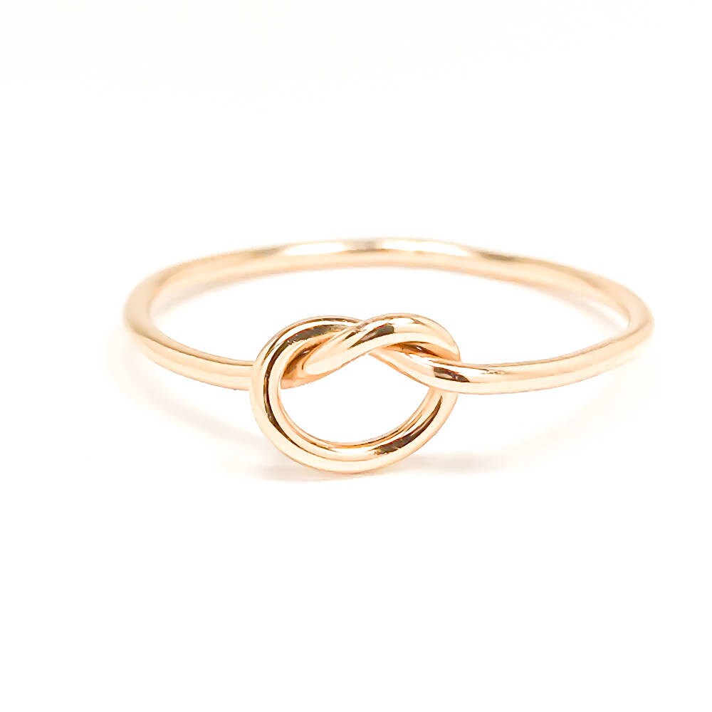 Gold Knot Ring, 14K Gold Filled