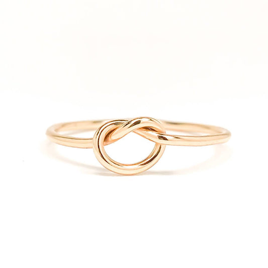 Gold Knot Ring, 14K Gold Filled