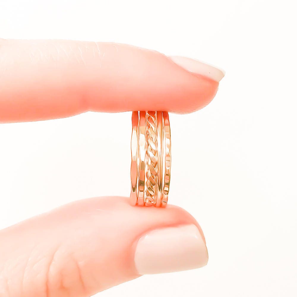 Gold Filled Stacking Ring Set