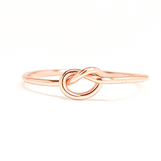 Knot Ring, 14K Rose Gold Filled