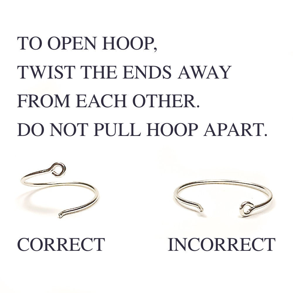 Small Eyelet Hoops, 14K Rose Gold Filled