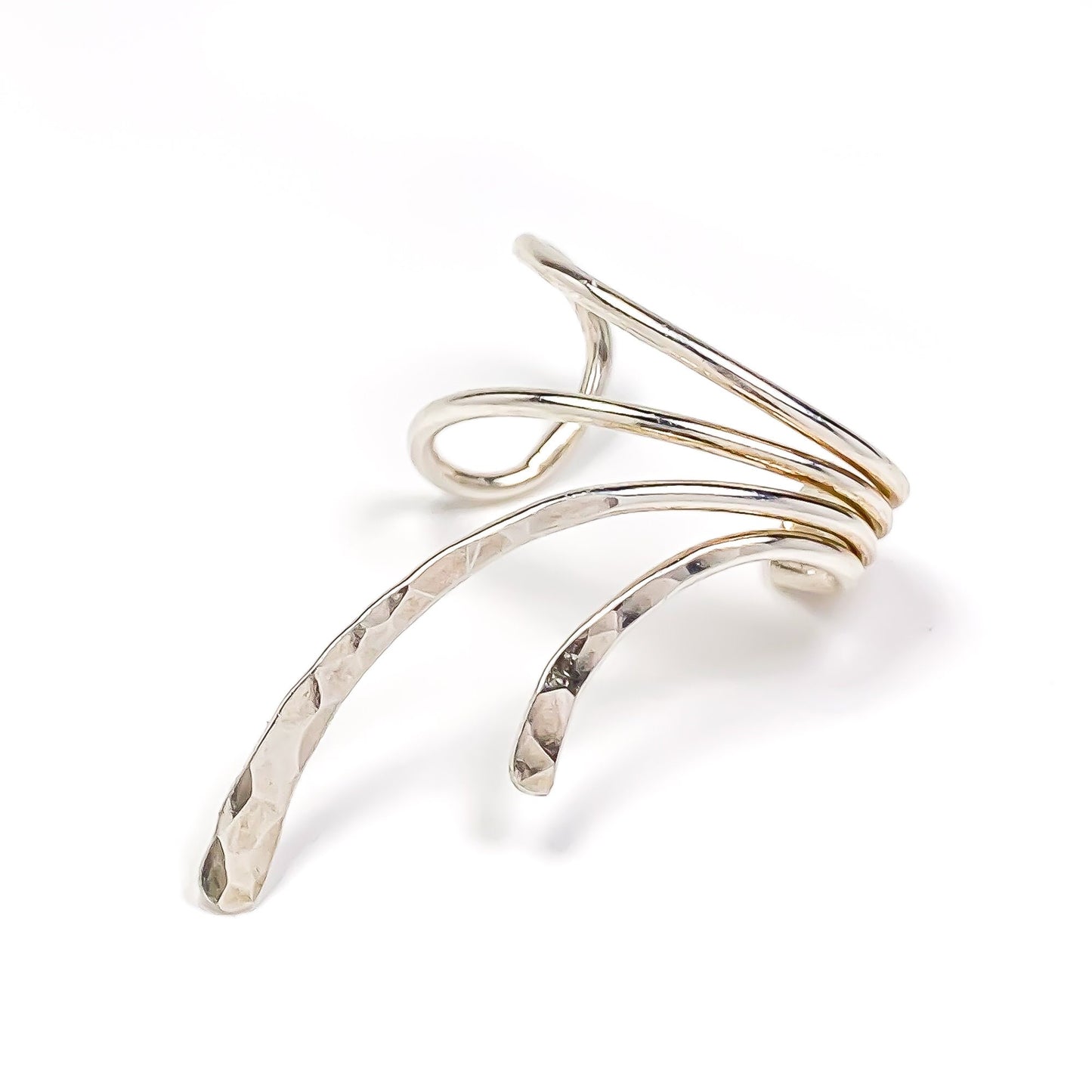 Climbing Ear Cuff, Sterling Silver