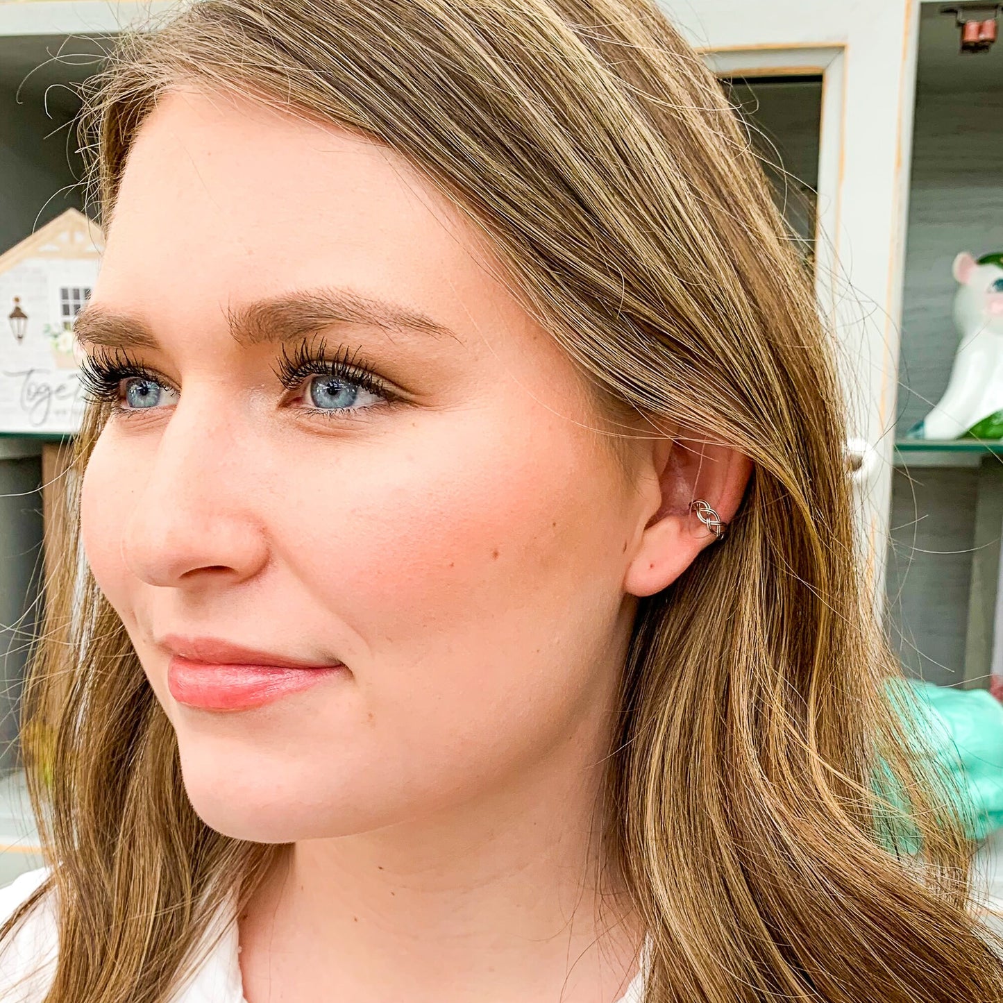 Braid Conch Ear Cuff, Sterling Silver