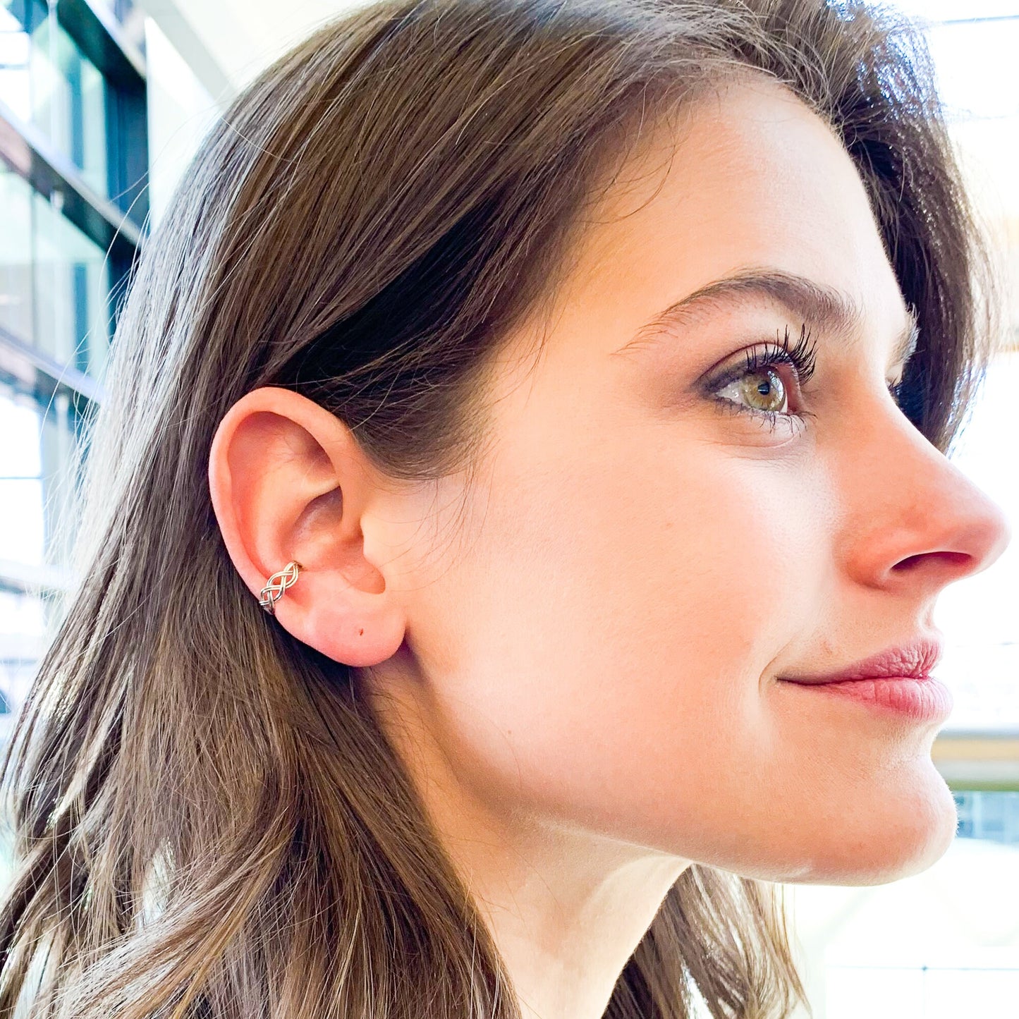 Braid Conch Ear Cuff, Sterling Silver