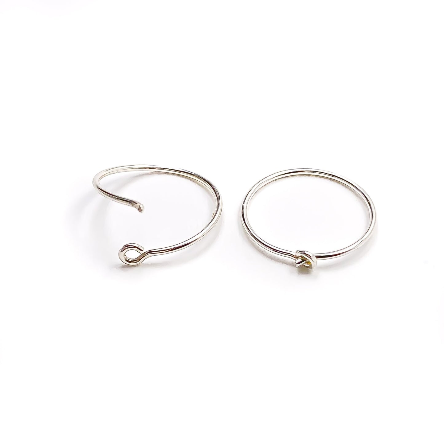 Silver Hoop Earring Set