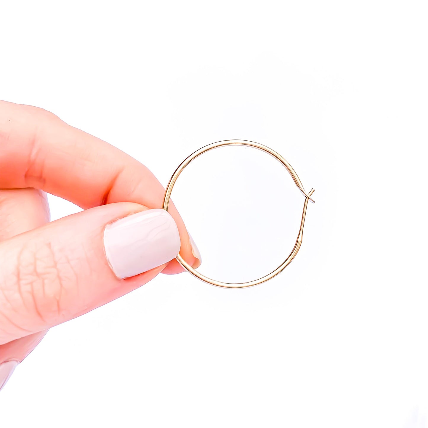 30mm Hoop Earrings, 14K Gold Filled