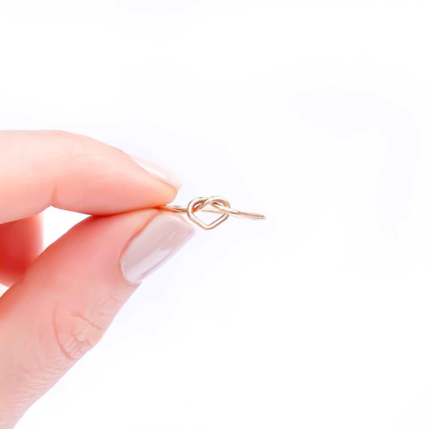 Heart Knot Ring, 14K Gold Filled