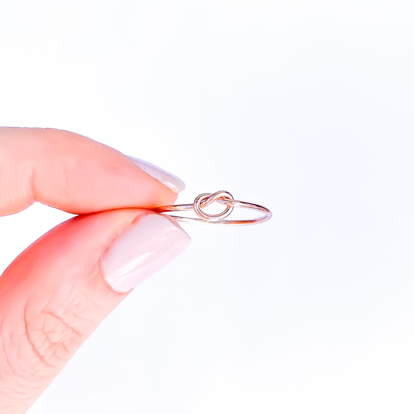 Knot Ring, 14K Rose Gold Filled