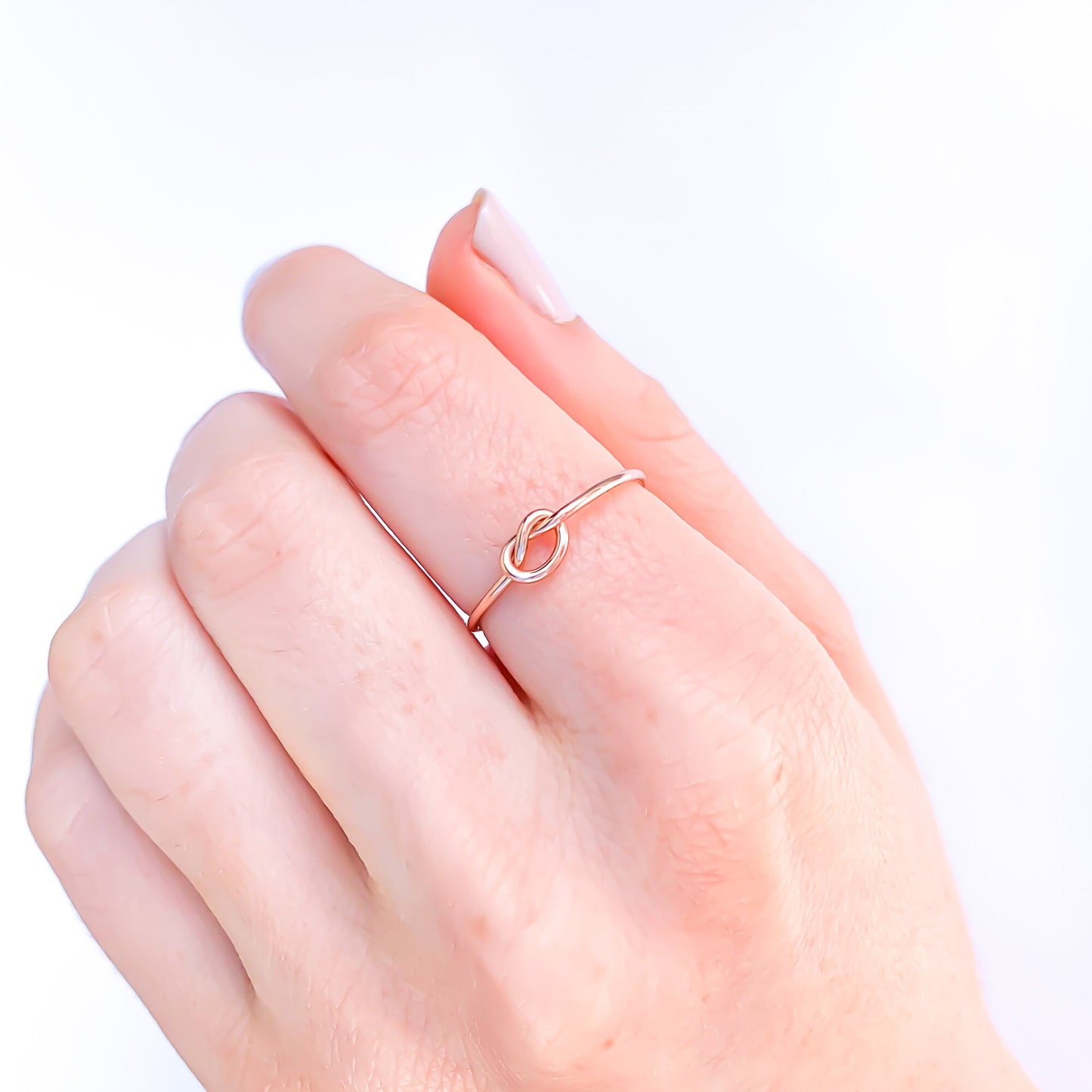 Knot Ring, 14K Rose Gold Filled