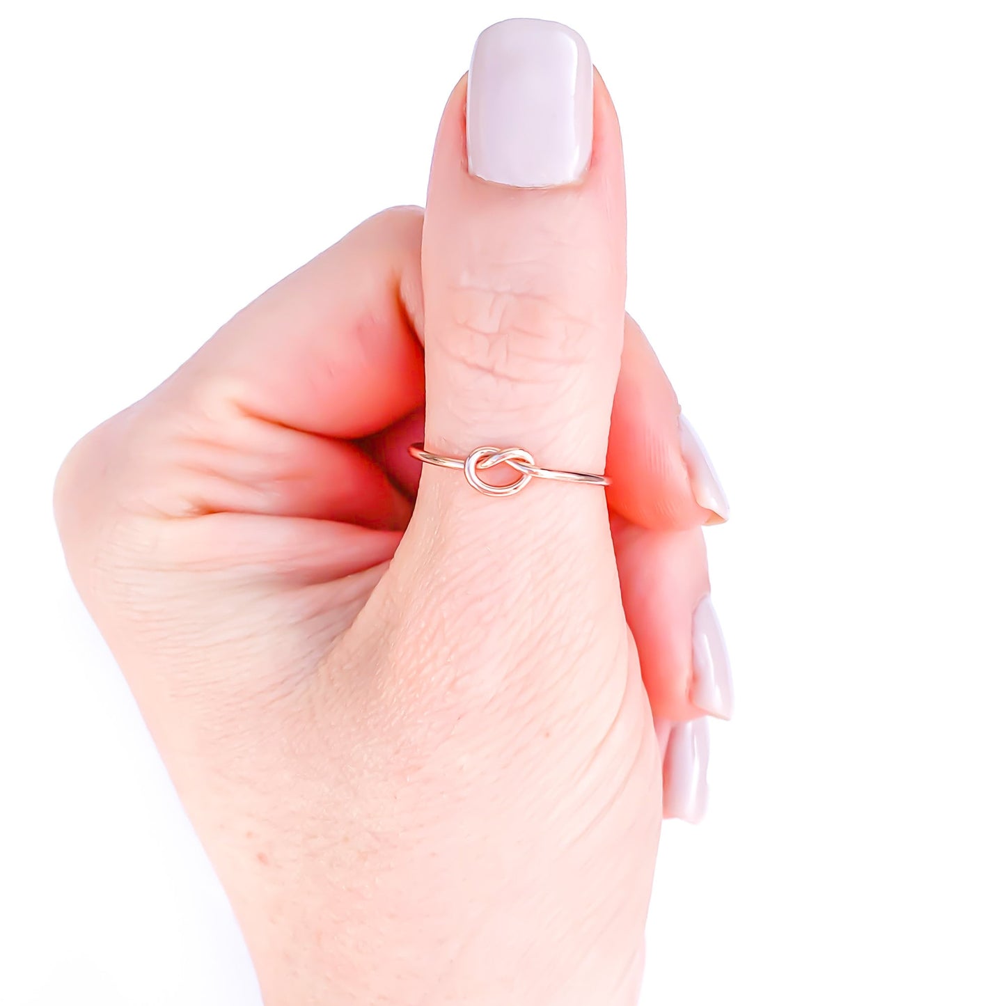 Knot Ring, 14K Rose Gold Filled