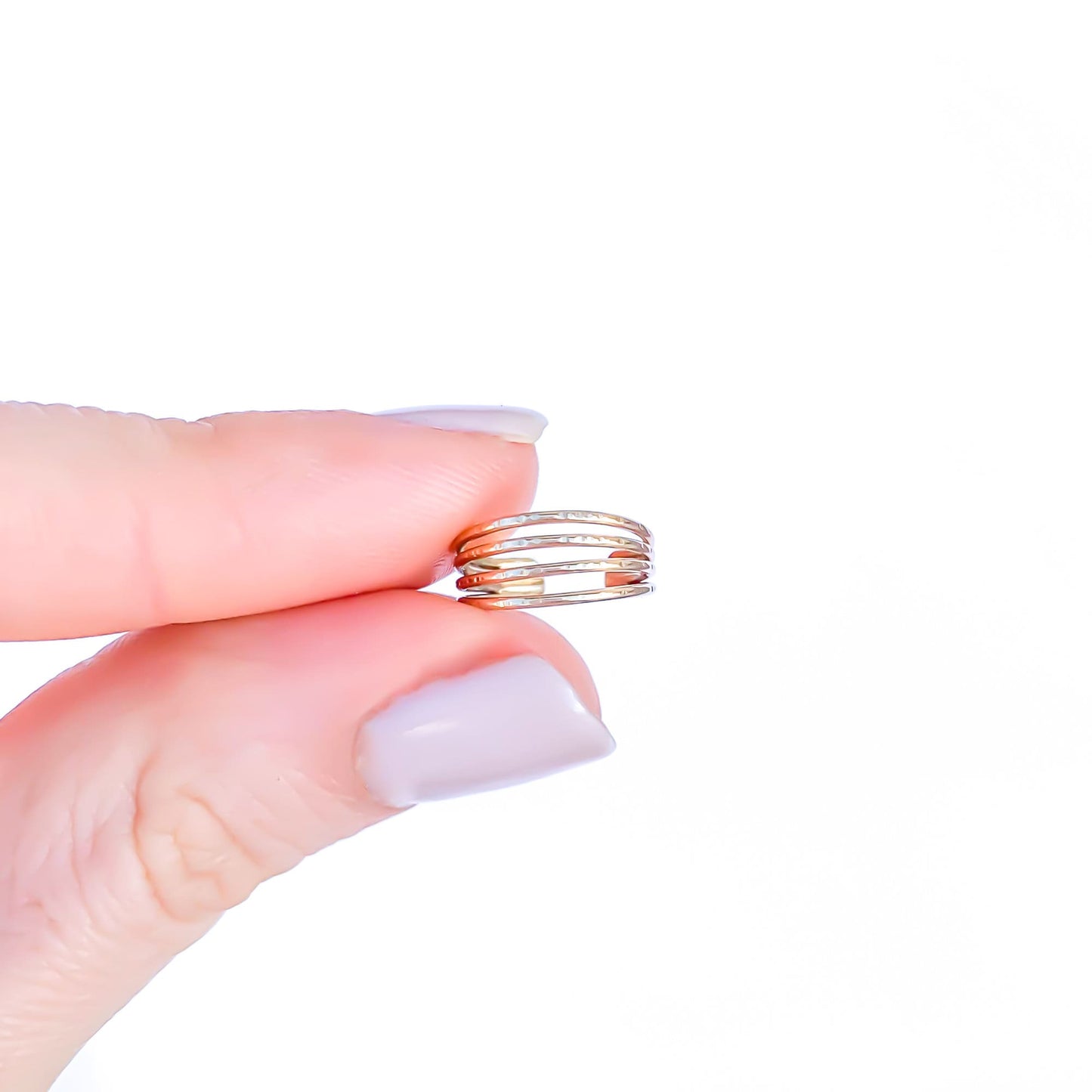4 Strand Conch Ear Cuff, 14K Gold Filled