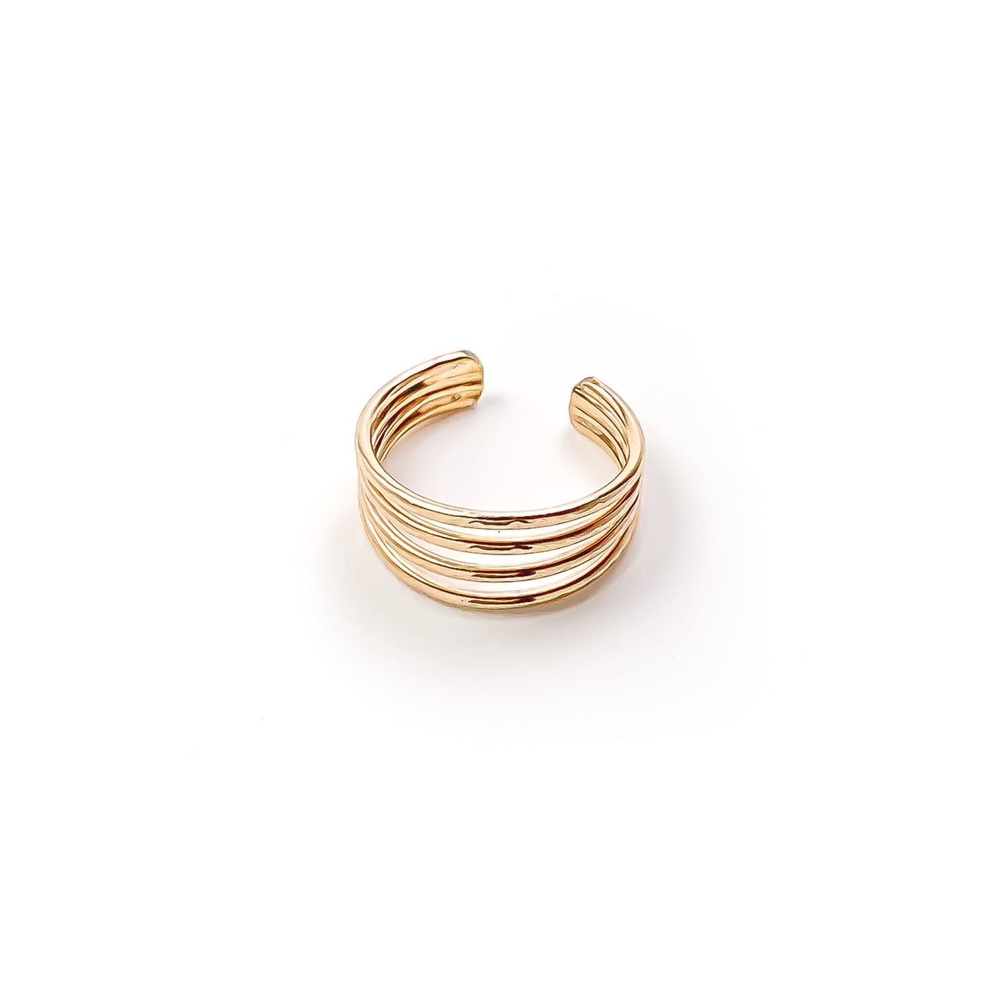 4 Strand Conch Ear Cuff, 14K Gold Filled