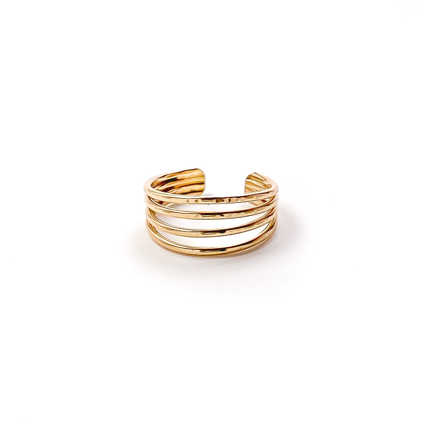 4 Strand Conch Ear Cuff, 14K Gold Filled