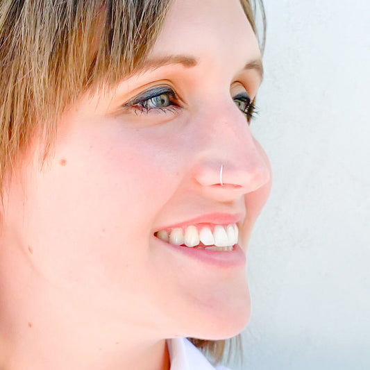 Non Pierced Hoop Nose Ring