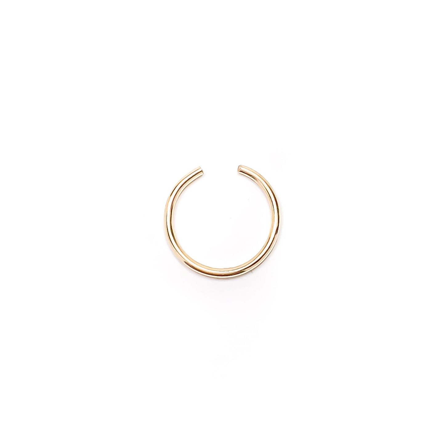 Solid 14K Gold Minimalist Ear Cuff