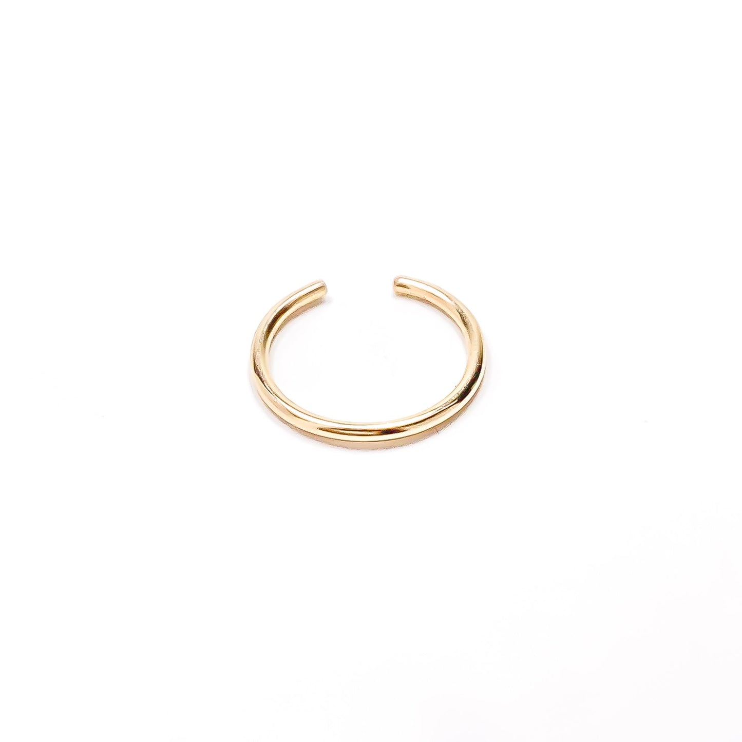 Solid 14K Gold Minimalist Ear Cuff