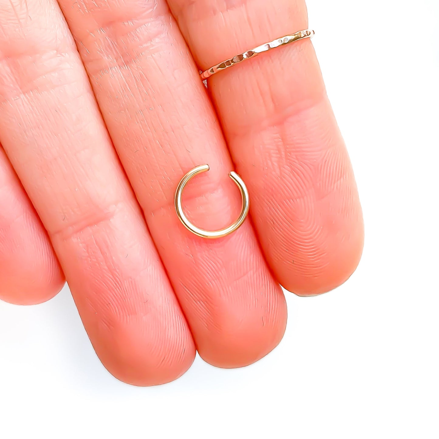 14K Ear Cuff Mini Round