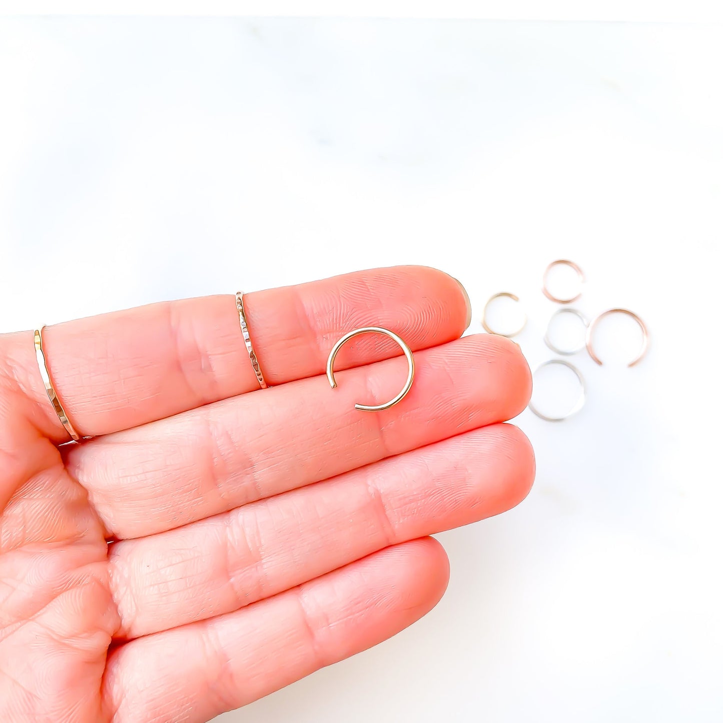 Solid 14K Gold Minimalist Ear Cuff