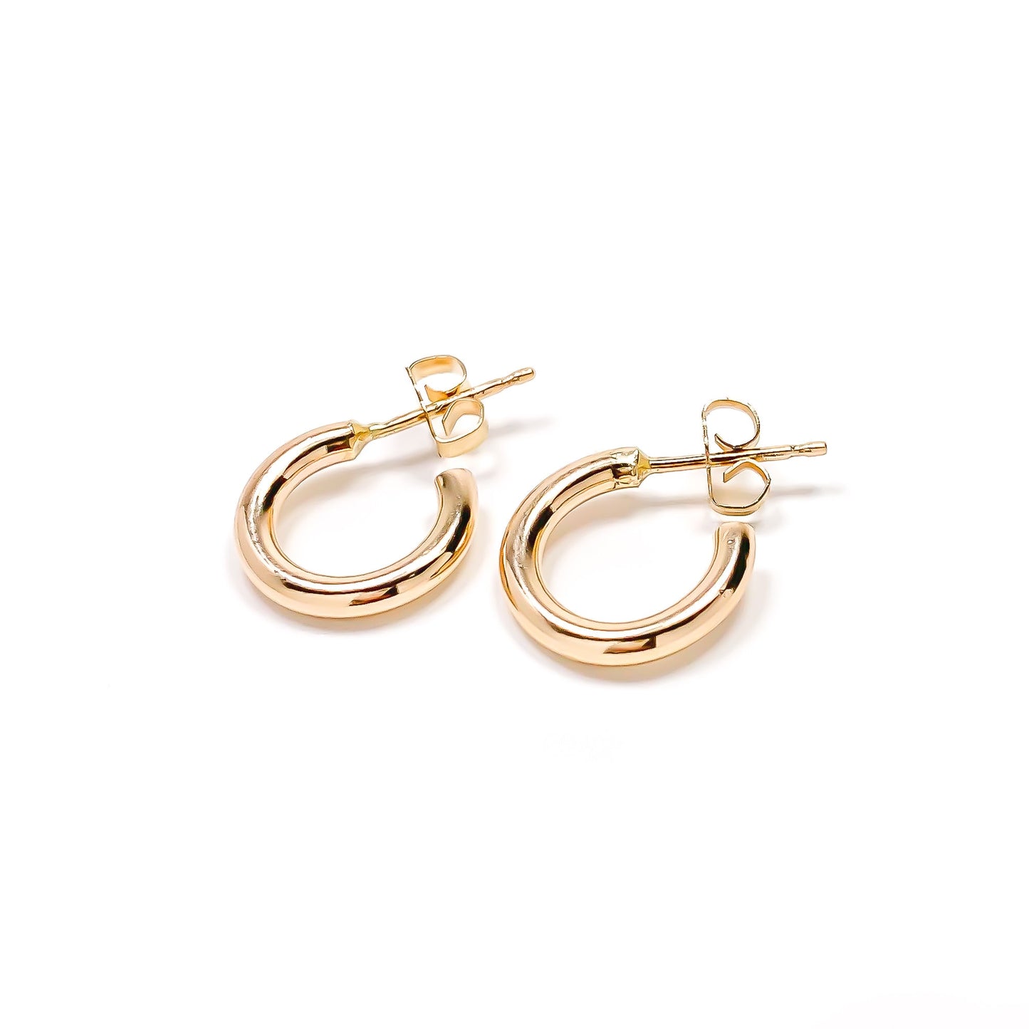 Small Hoop Earrings 12mm Diameter, 14K Gold Filled
