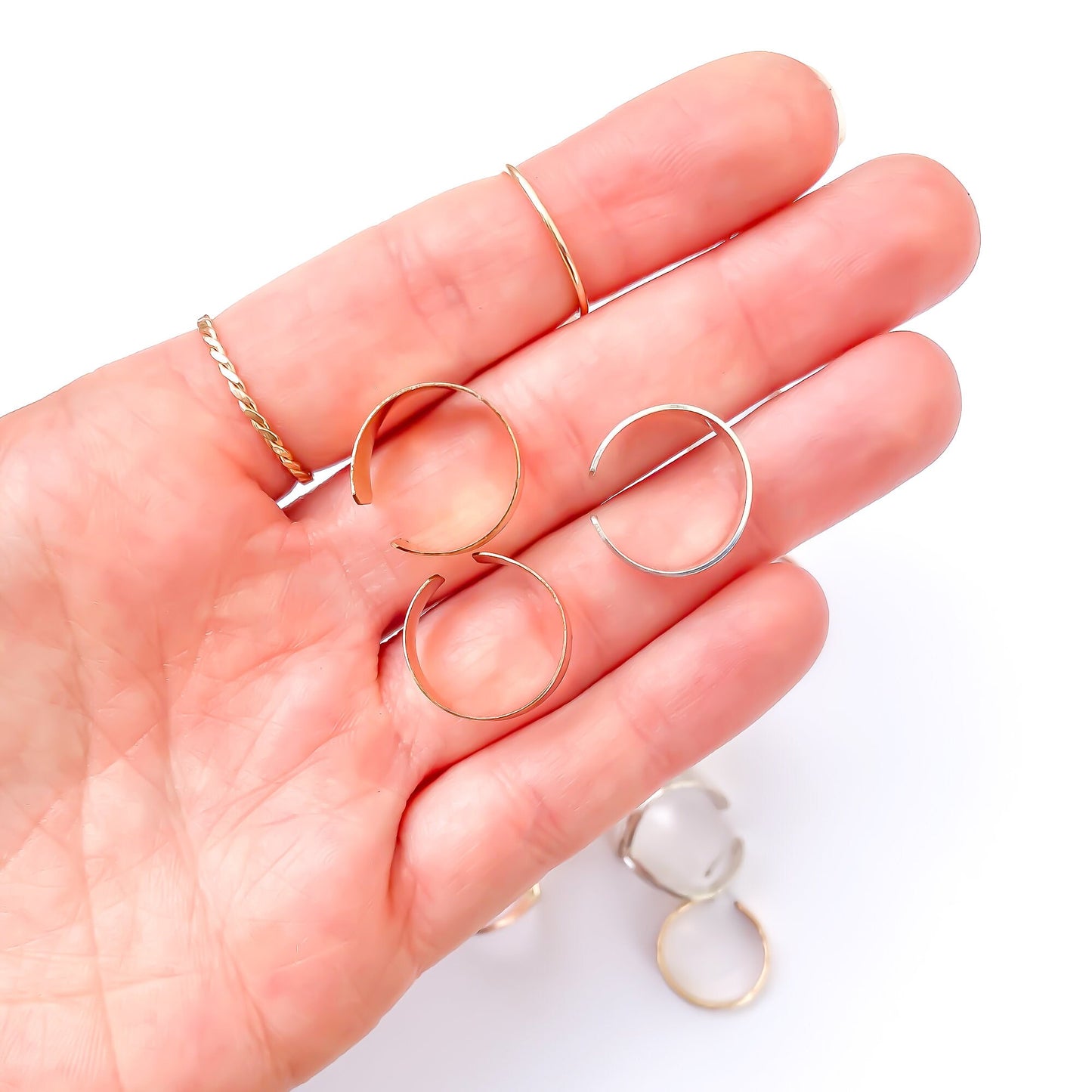 Wide Toe Ring, 14K Gold Filled