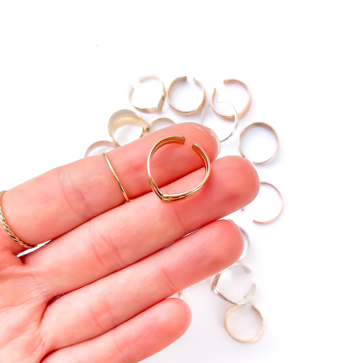 Chevron Toe Ring, 14K Gold Filled