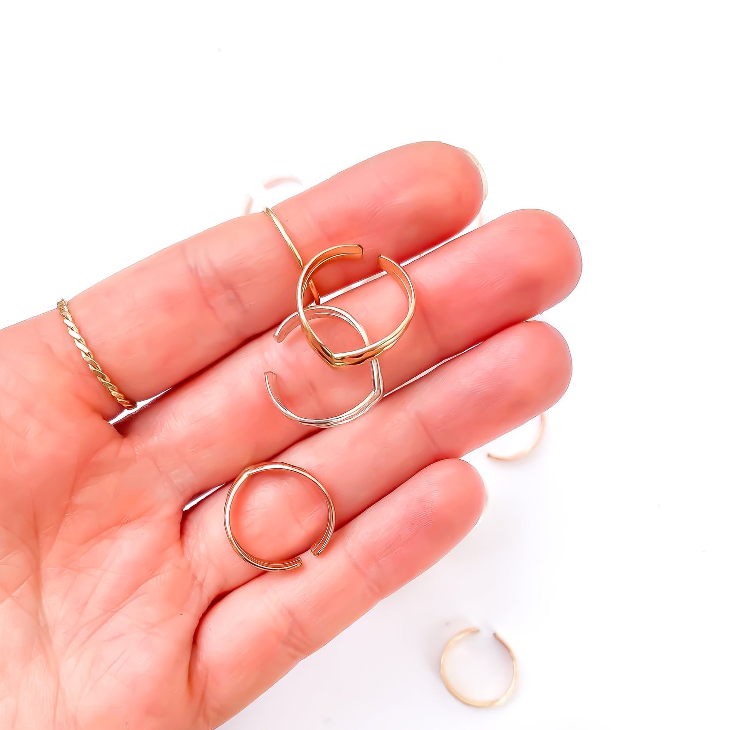 Chevron Toe Ring, 14K Gold Filled