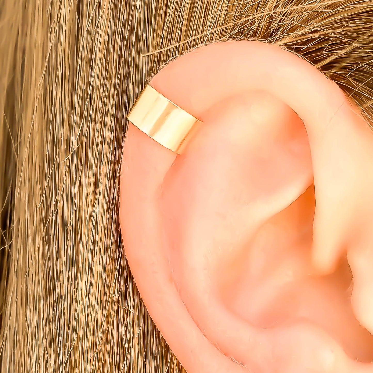 Gold Filled Ear Cuff, Smooth