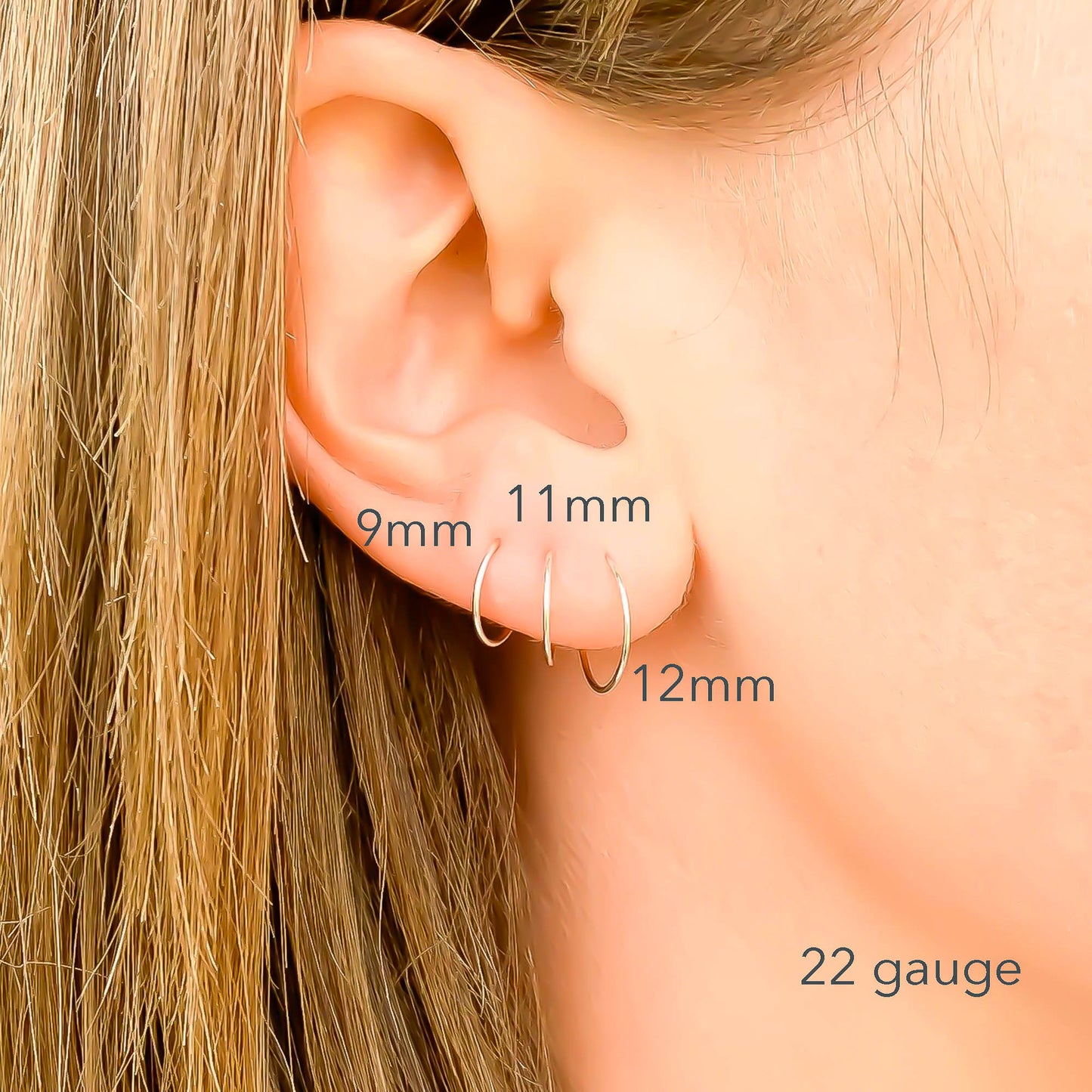 Silver Hoop Earring Set