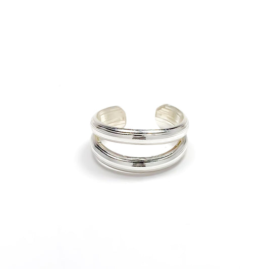 2 Band Ear Cuff Mini, Sterling Silver