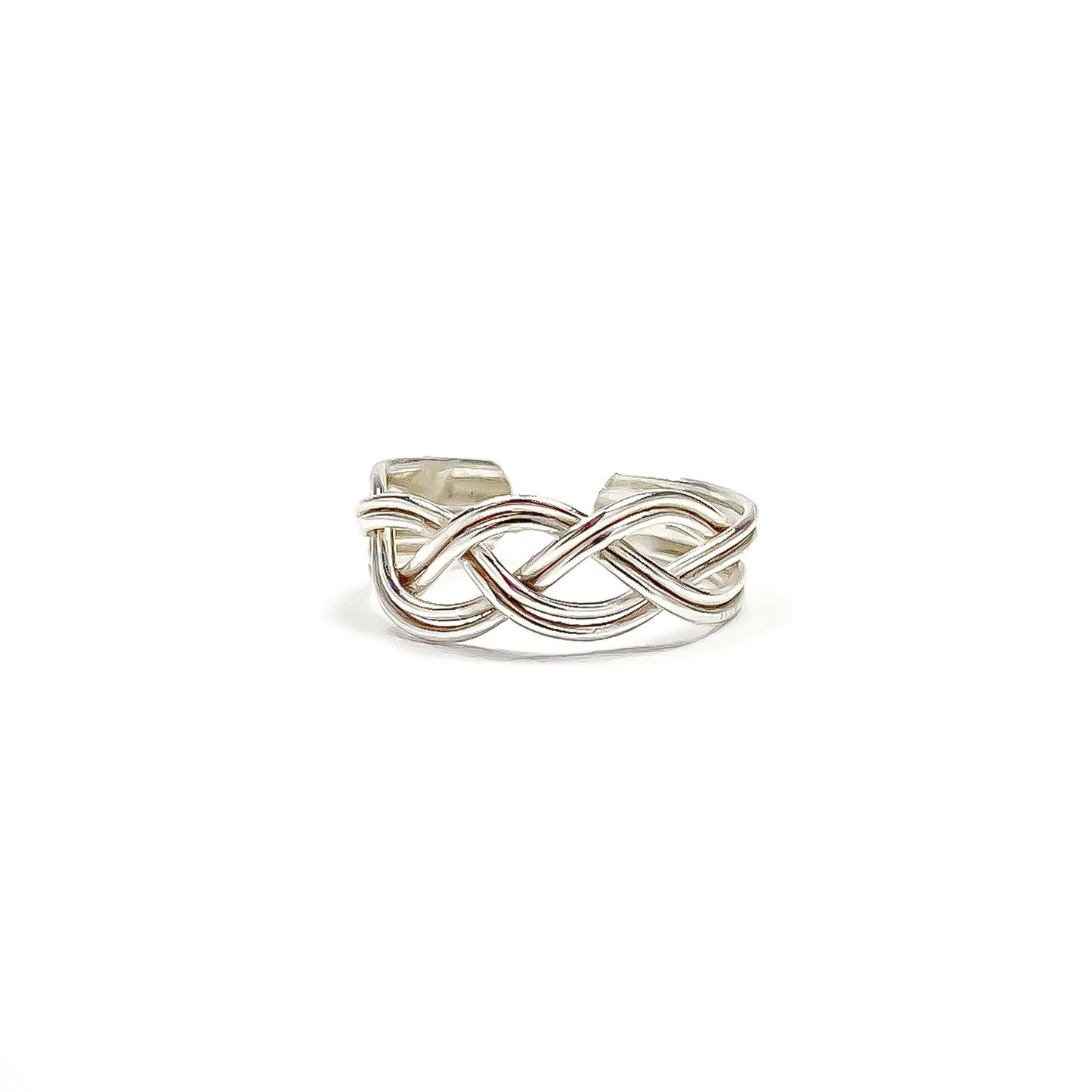 Braid Conch Ear Cuff, Sterling Silver