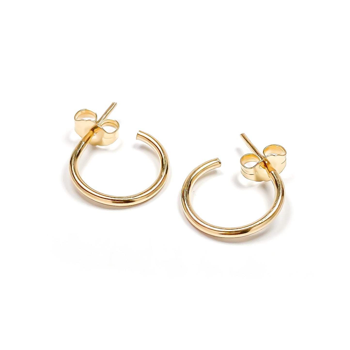 Hoop Earrings with Post, 12mm