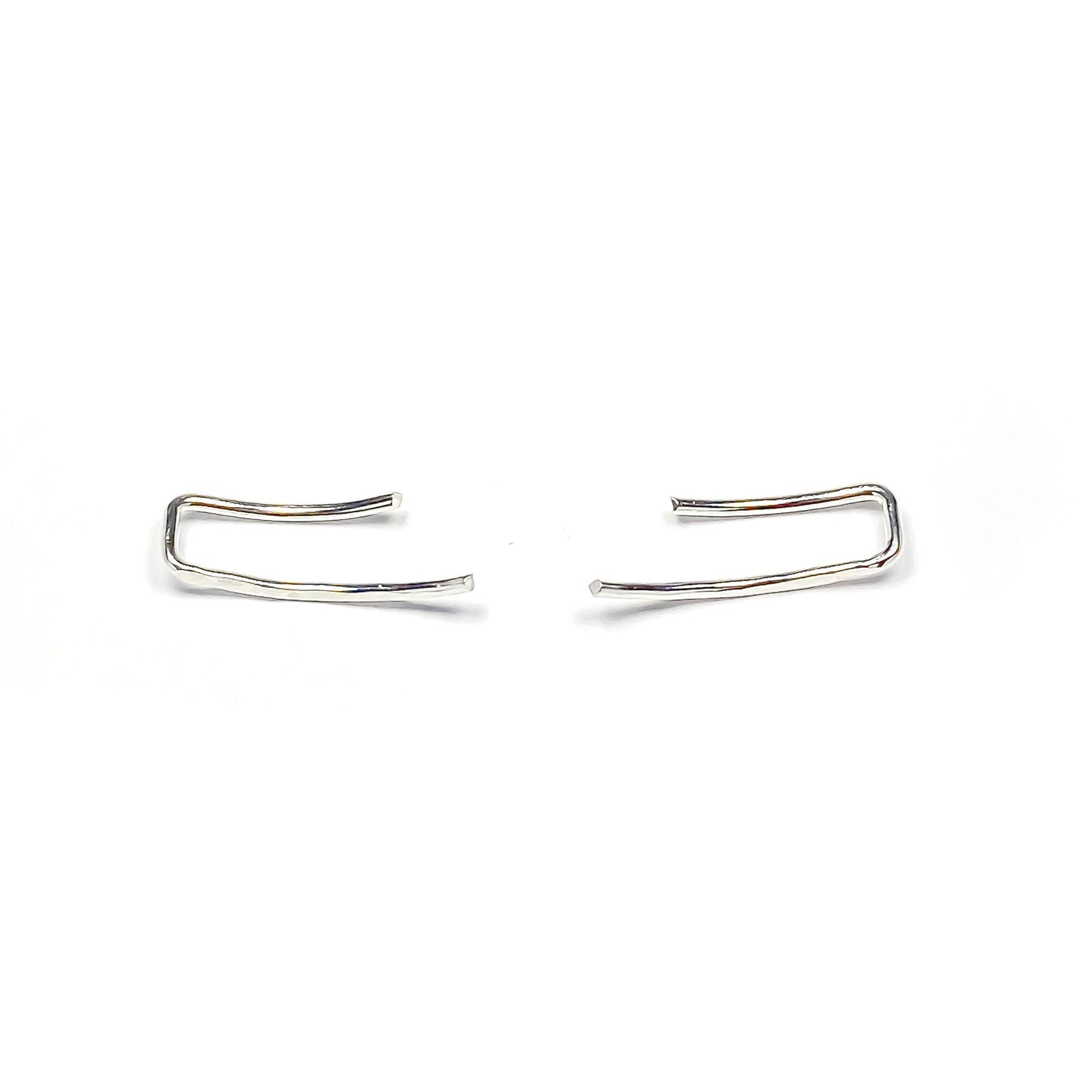 Short Ear Climbers, Sterling Silver