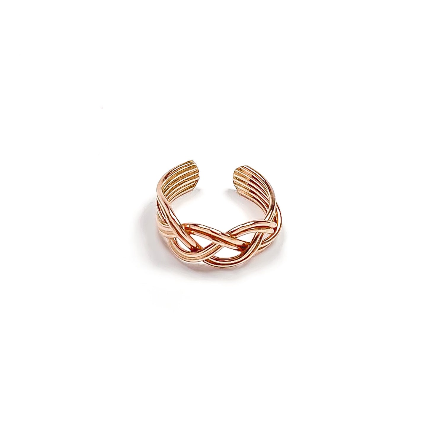 Braid Mini Ear Cuff, 14K Rose Gold Filled
