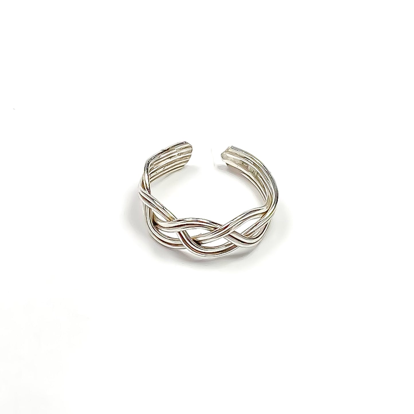 Braid Conch Ear Cuff, Sterling Silver