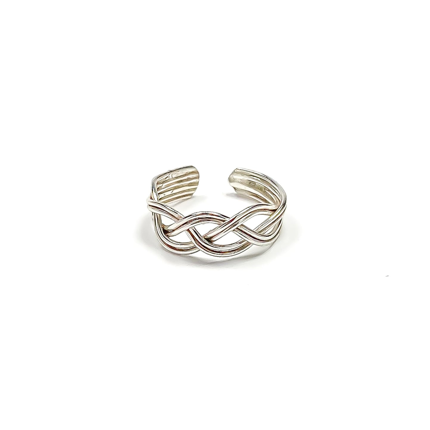 Braid Conch Ear Cuff, Sterling Silver