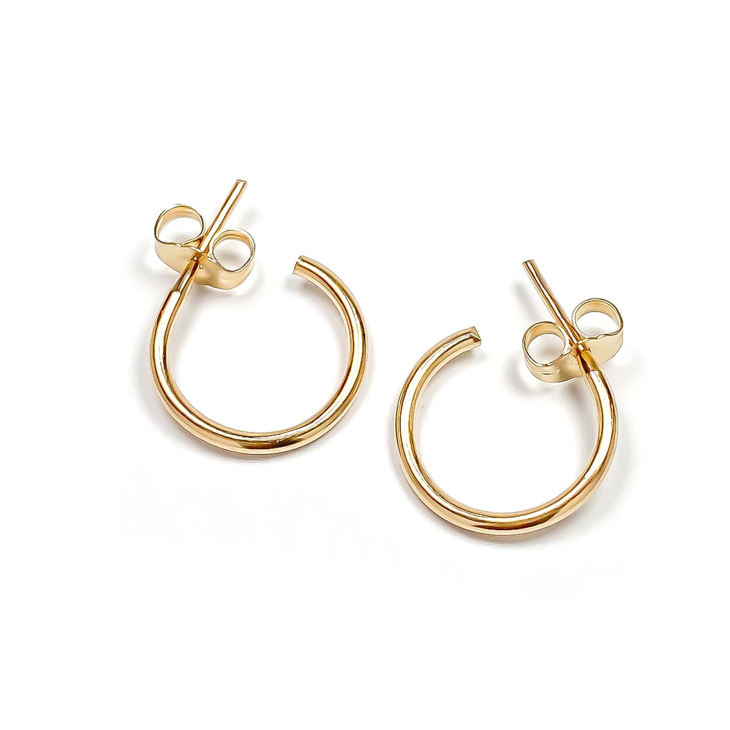 Hoop Earrings with Post, 12mm