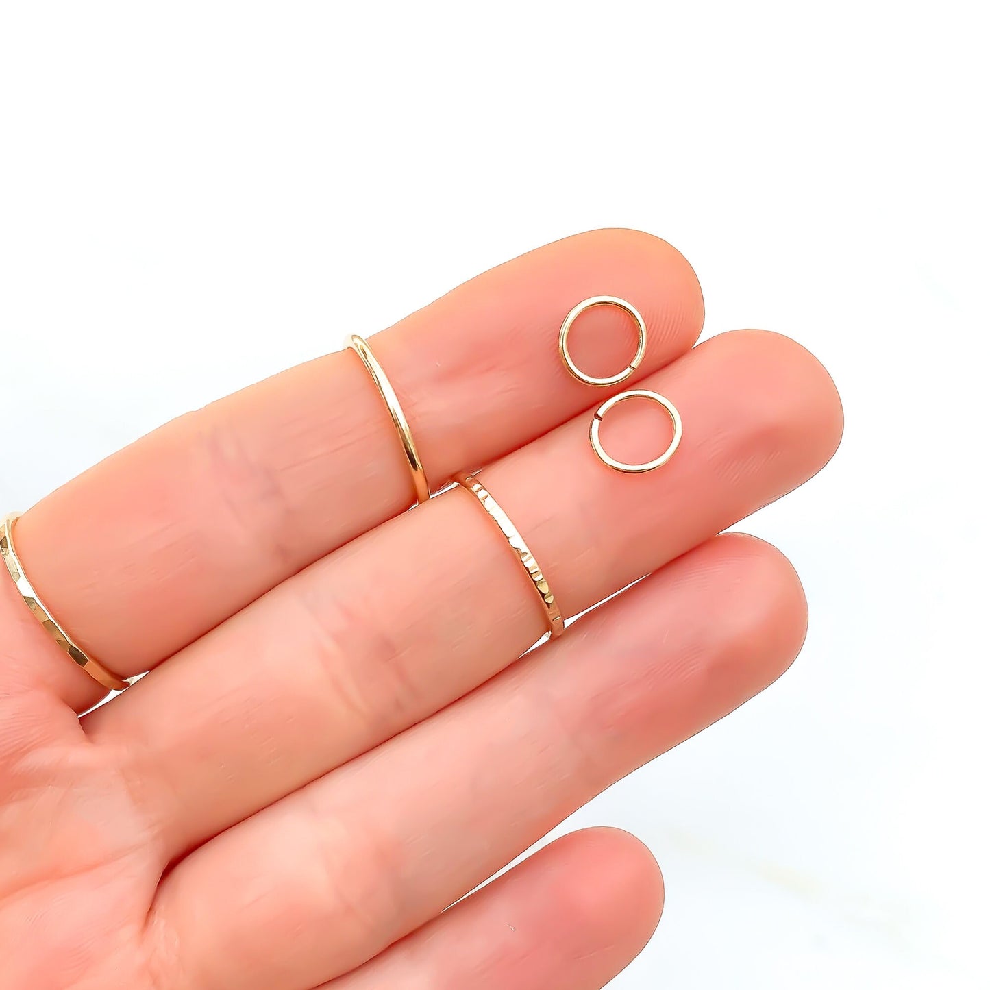 Hammered Huggie Earrings