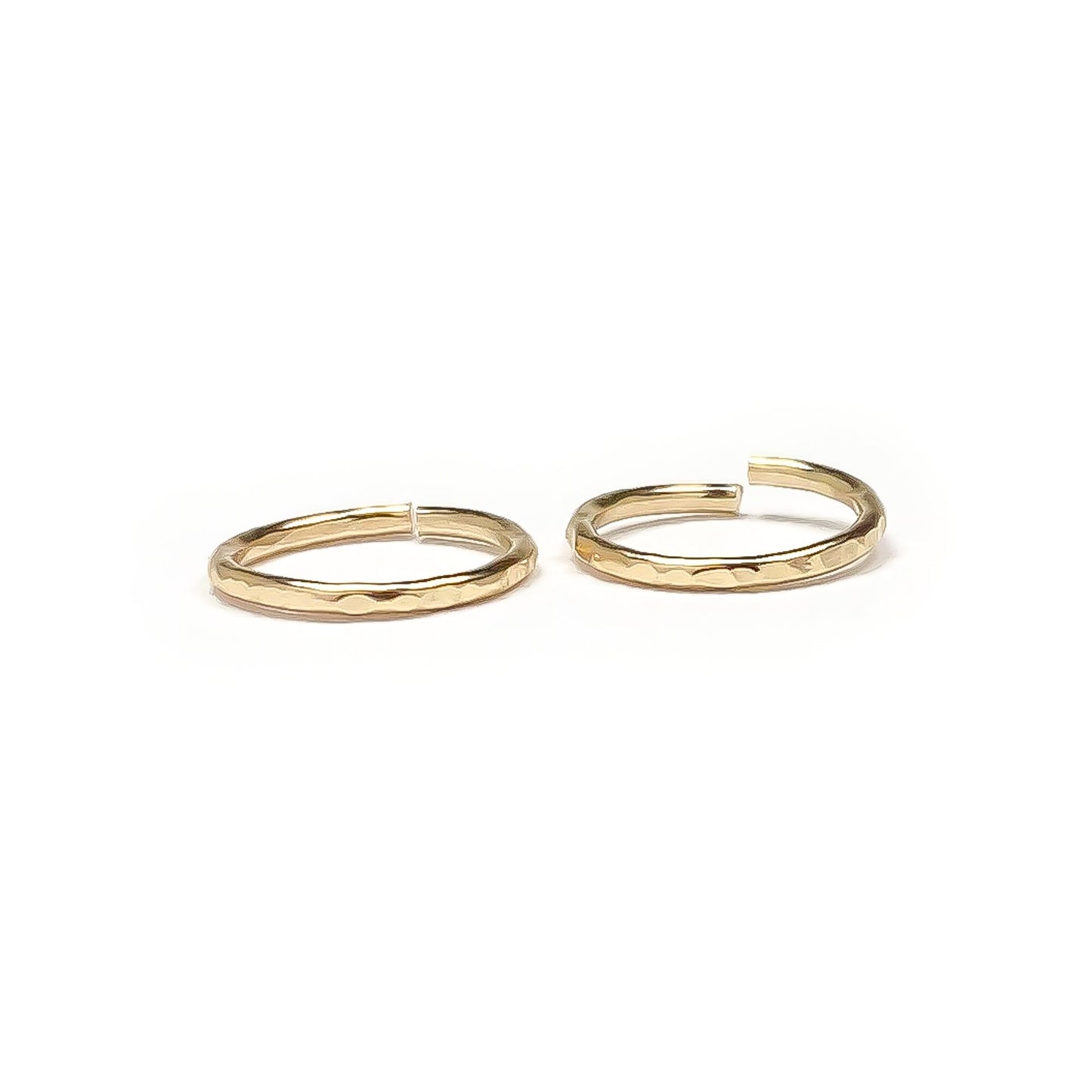 Hammered Huggie Earrings