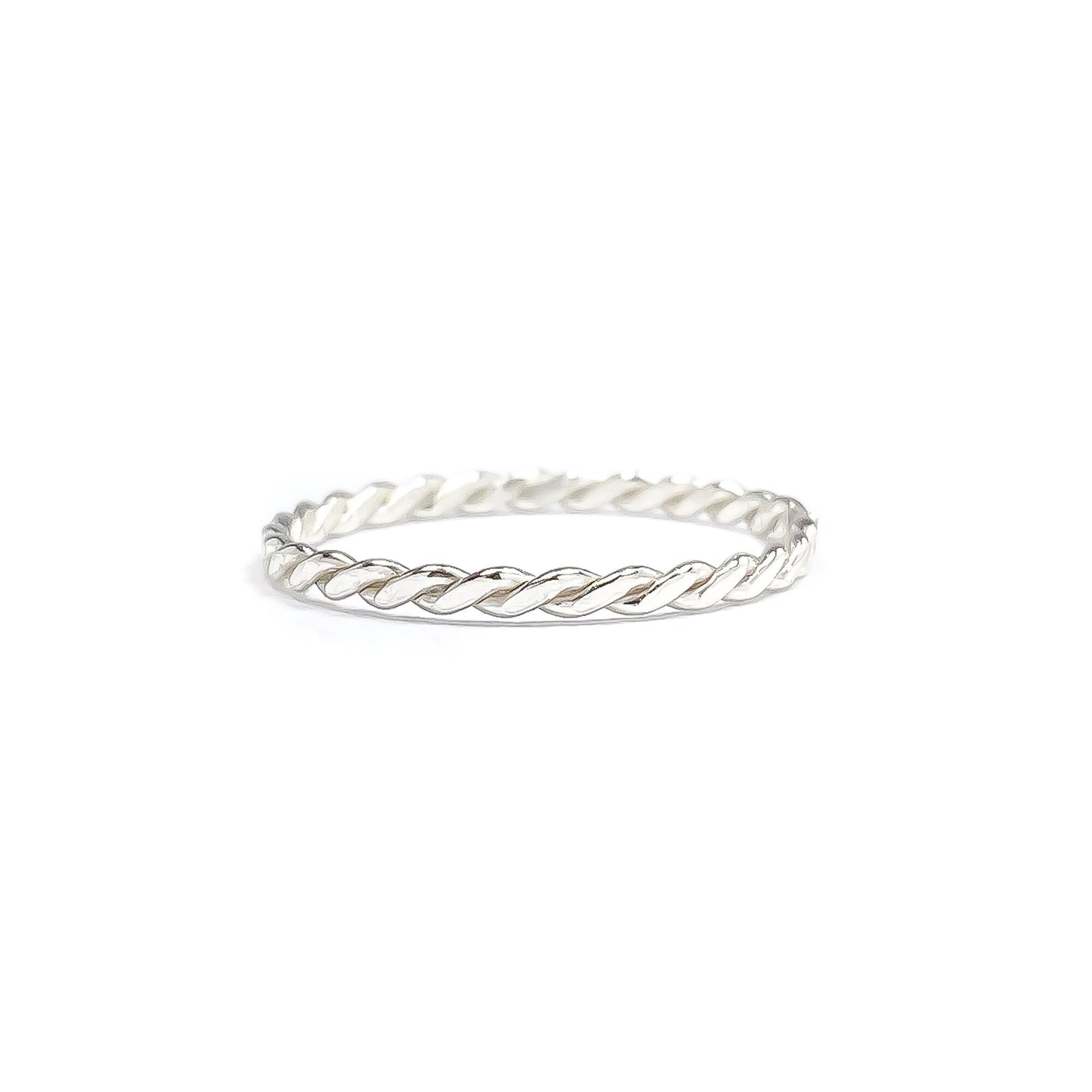 Twist Stack Ring, Sterling Silver