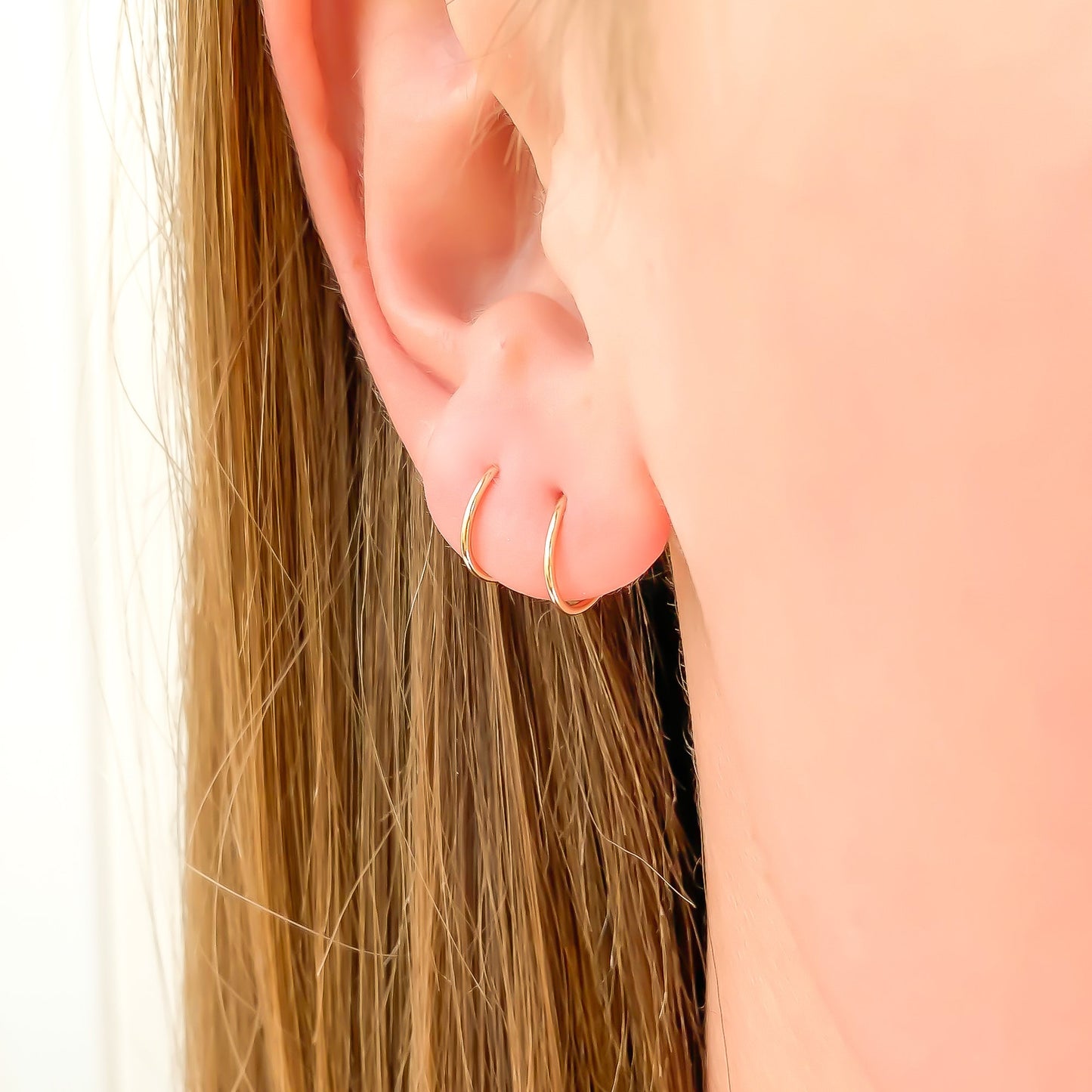Faux Twist Hoop Earrings