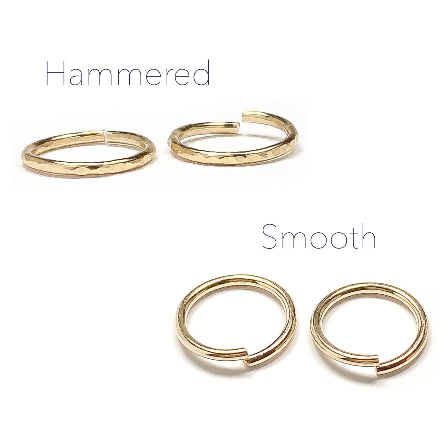 Hammered Huggie Earrings