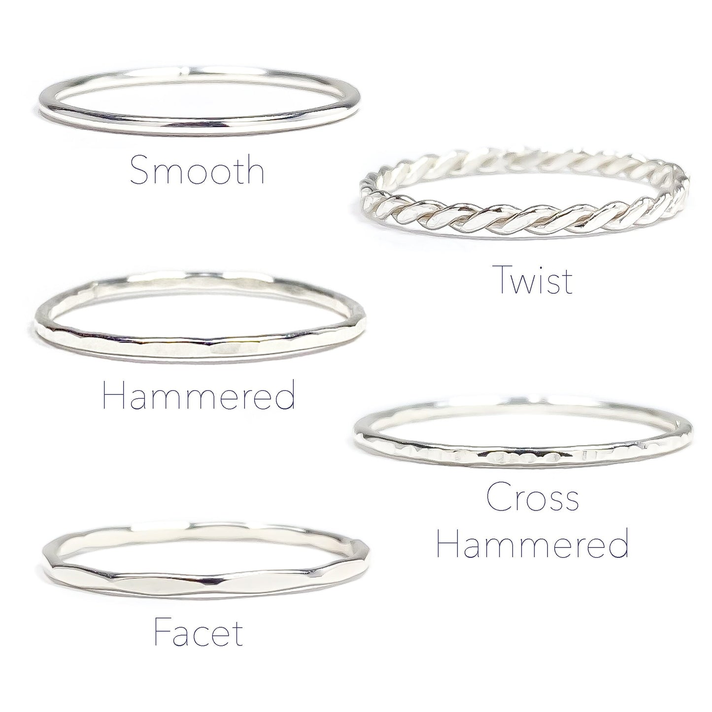 Sterling Silver Stacking Ring Set