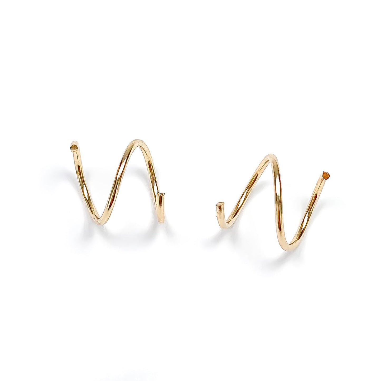Faux Twist Hoop Earrings