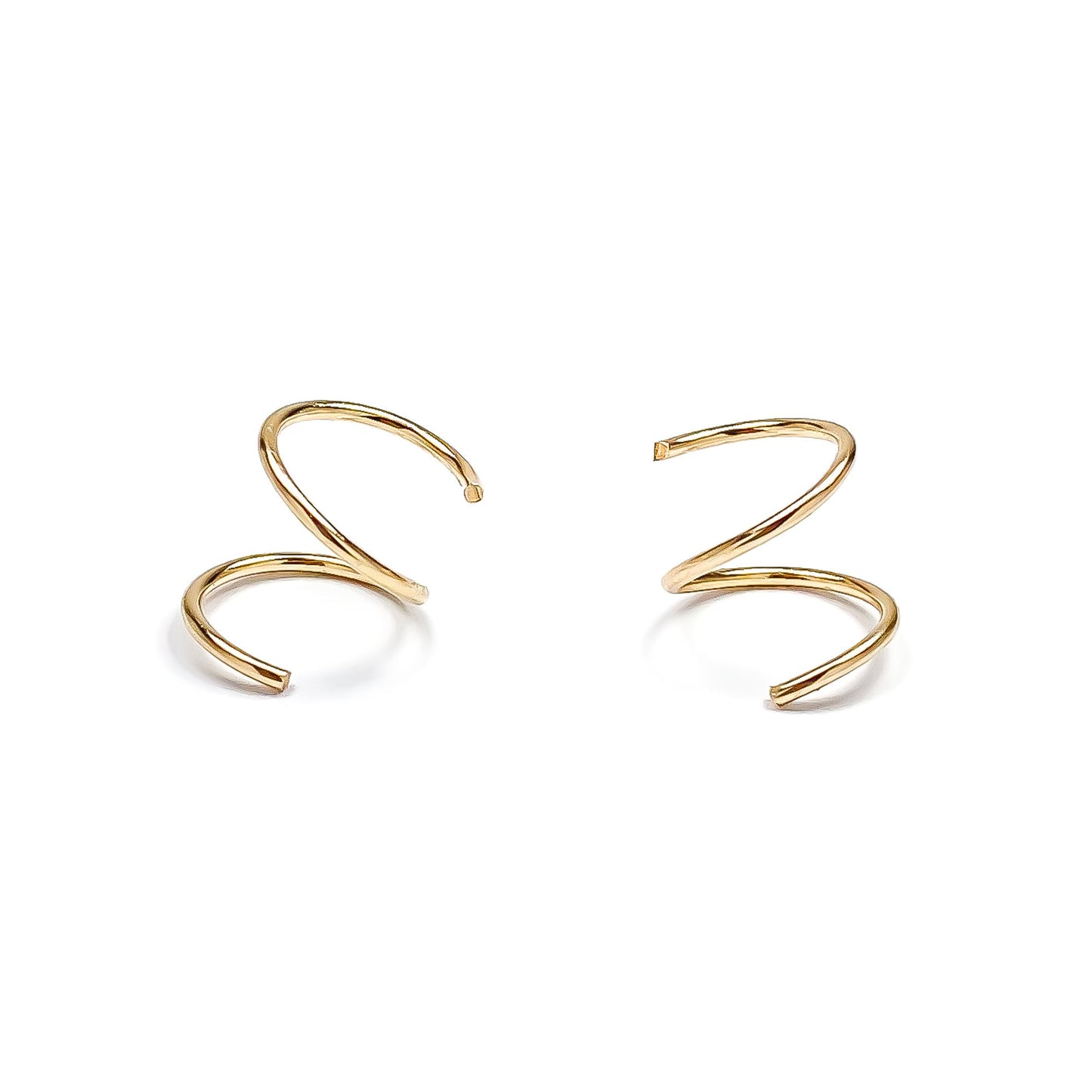 Faux Twist Hoop Earrings